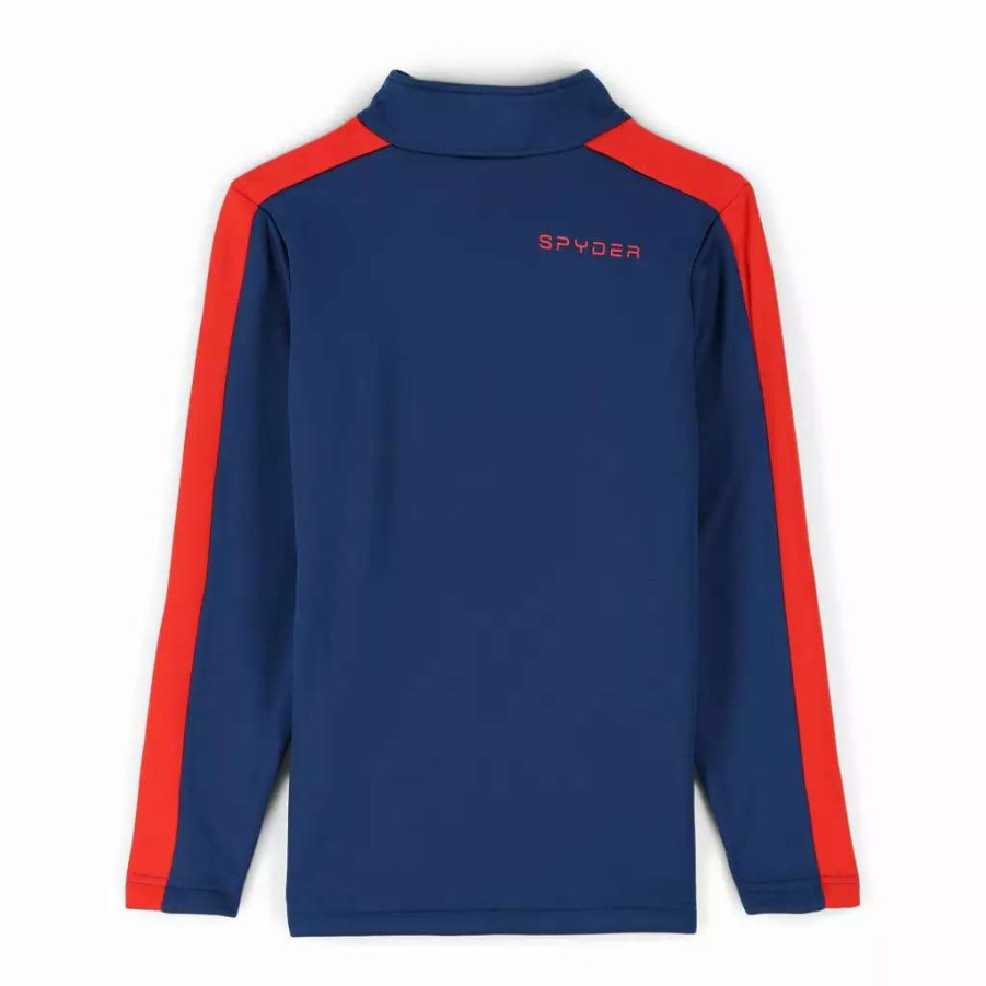 Kids * | Spyder Big Boys Base Half Zip Abyss