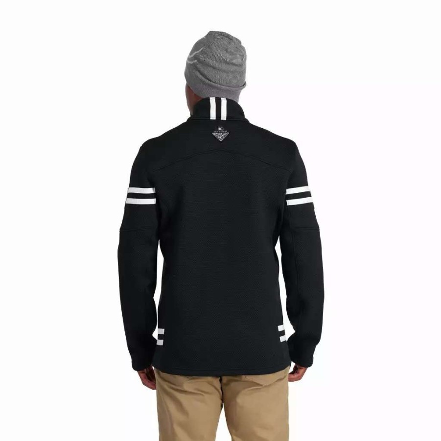 Fleece & Sweaters * | Spyder Mens Wengen Encore Full Zip Black