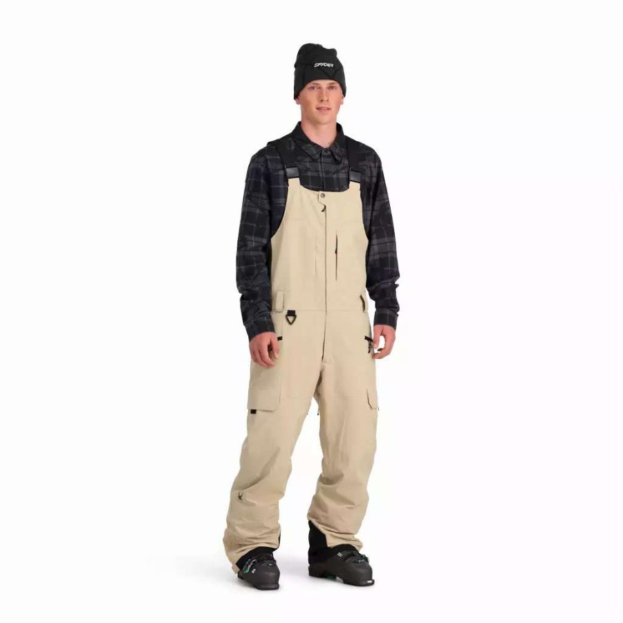 Bottoms * | Spyder Mens Terrain Bib Safari