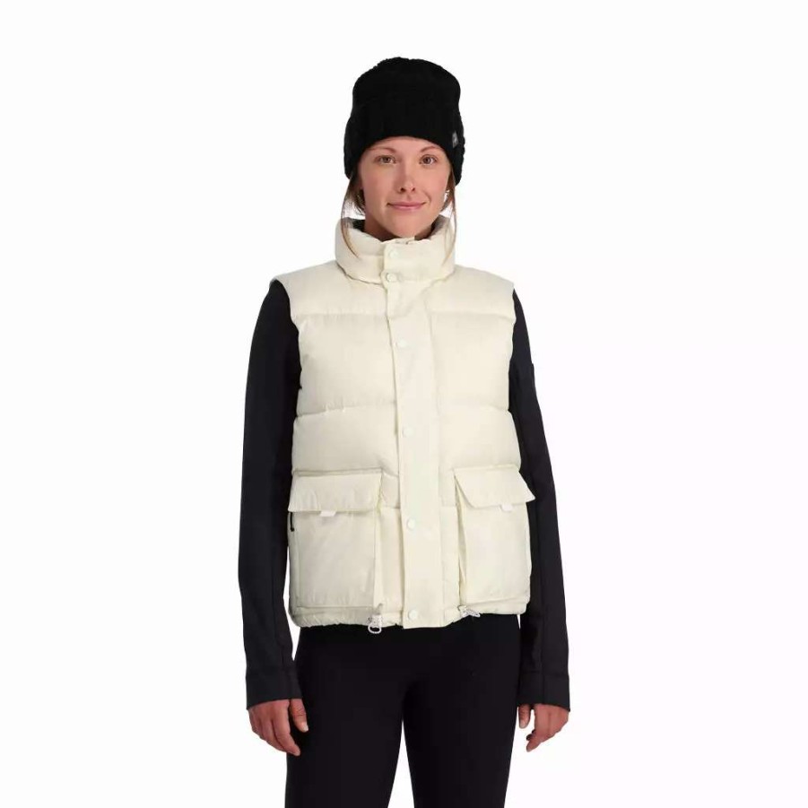 Tops * | Spyder Womens Windom Vest Vanilla Ice