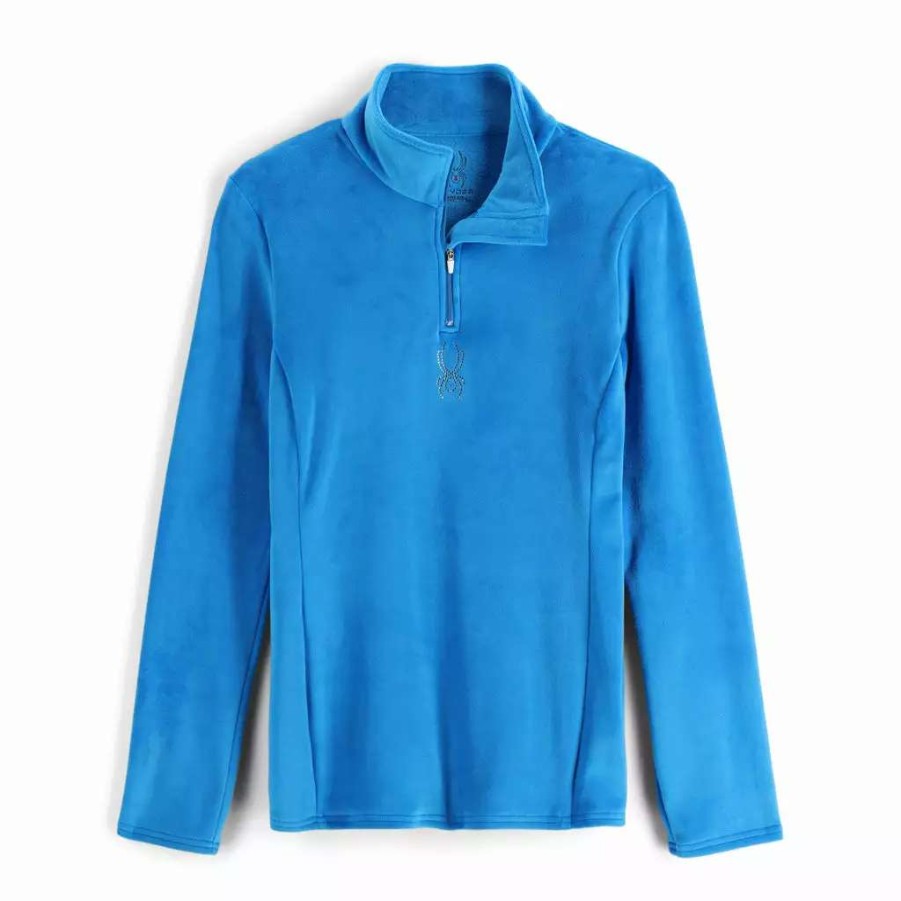 Tops * | Spyder Womens Shimmer Bug Half Zip Collegiate