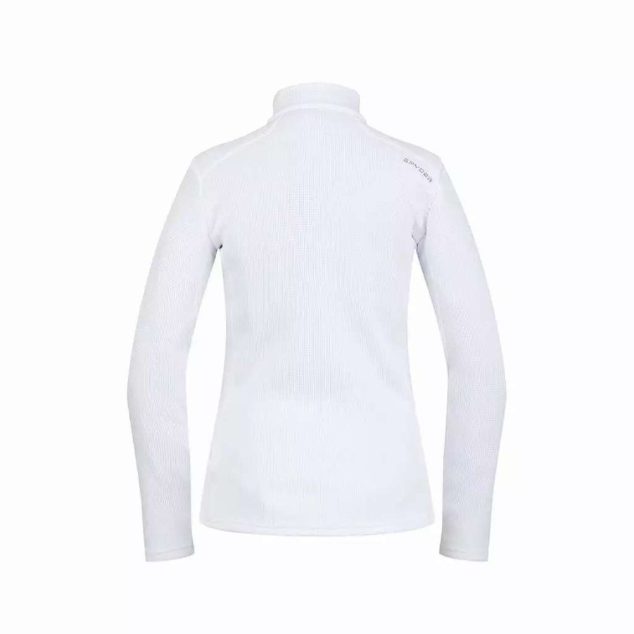 Tops * | Spyder Womens Bandita Full Zip (2021) White