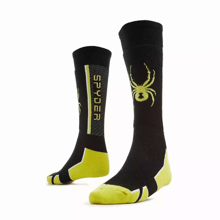 Kids * | Spyder Big Boys Sweep Black Citron