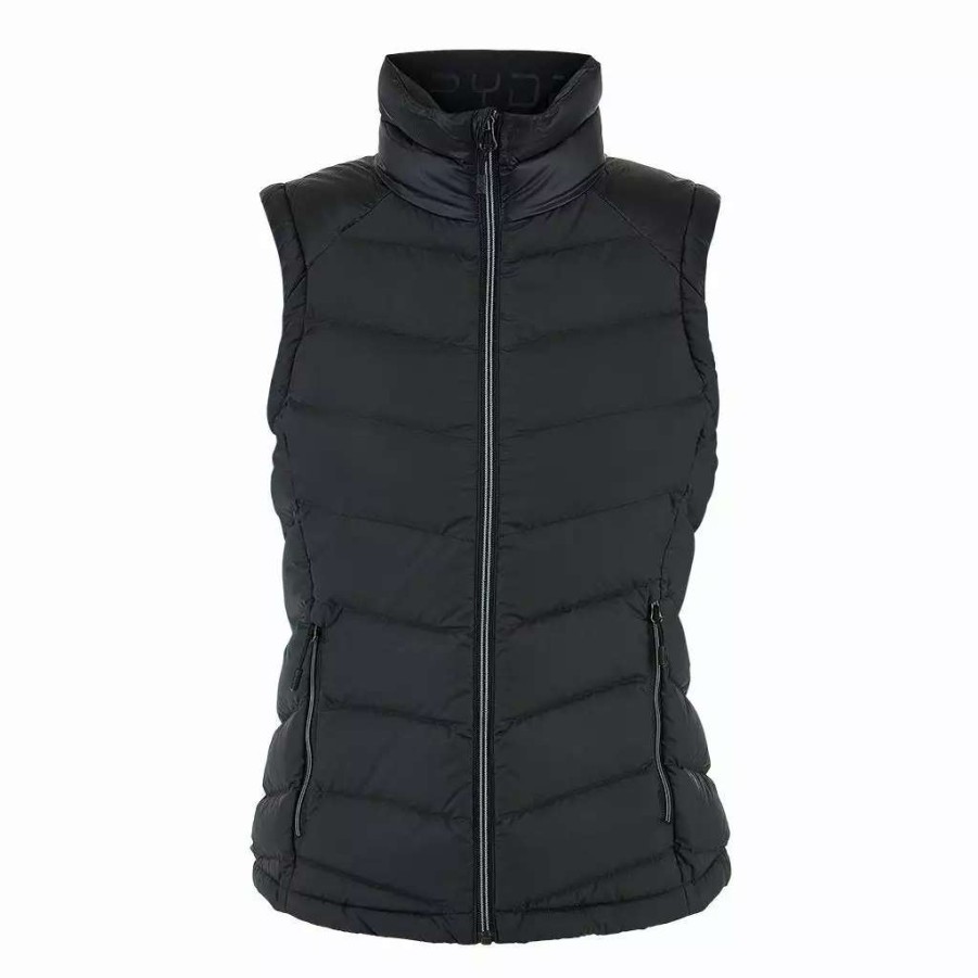 Tops * | Spyder Womens Timeless Vest (2021) Black