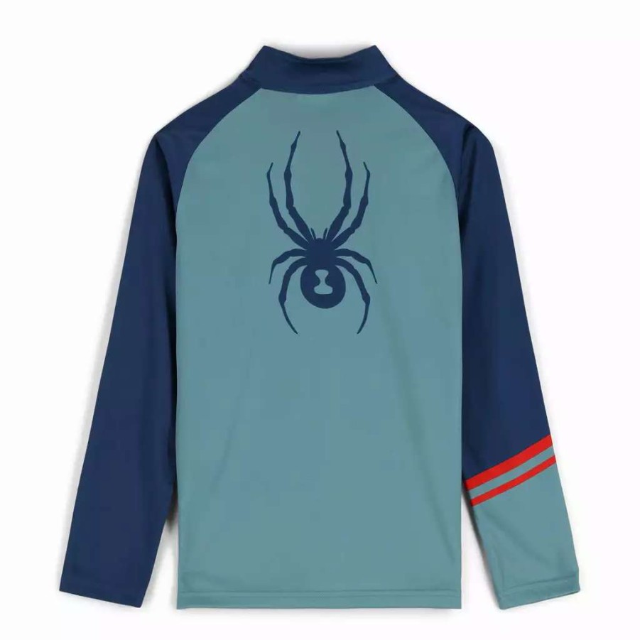 Kids * | Spyder Big Boys Web Half Zip Tundra