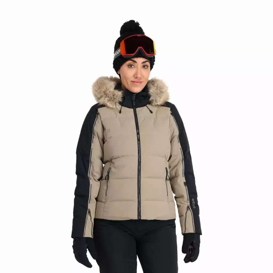 Jackets * | Spyder Womens Falline Faux Fur Cashmere