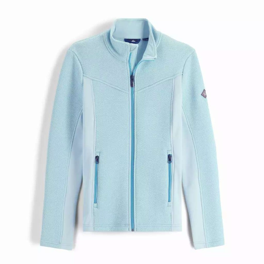 Tops * | Spyder Womens Encore Full Zip Frost Frost