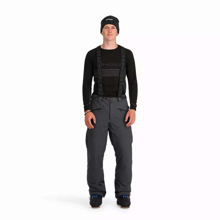 Bottoms * | Spyder Mens Sentinel Regular Fit Ebony