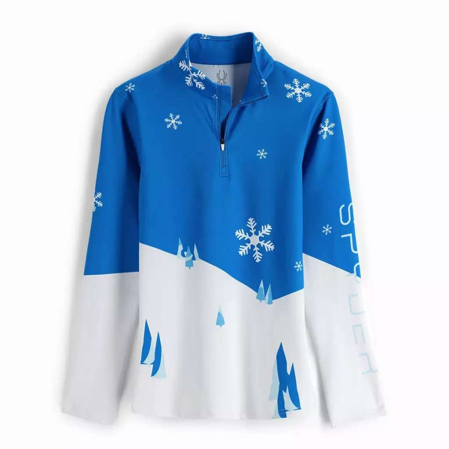 Tops * | Spyder Womens Apres Ski Half Zip Collegiate