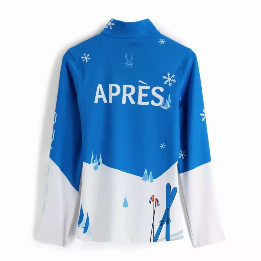 Tops * | Spyder Womens Apres Ski Half Zip Collegiate