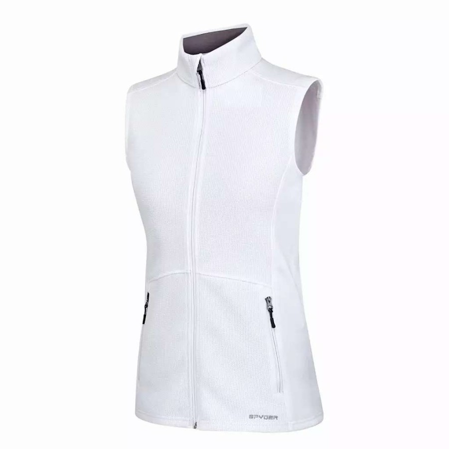 Tops * | Spyder Womens Bandita Vest (2021) White