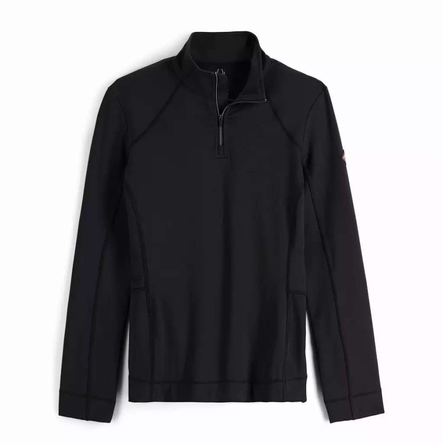 Tops * | Spyder Womens Savona Half Zip Black