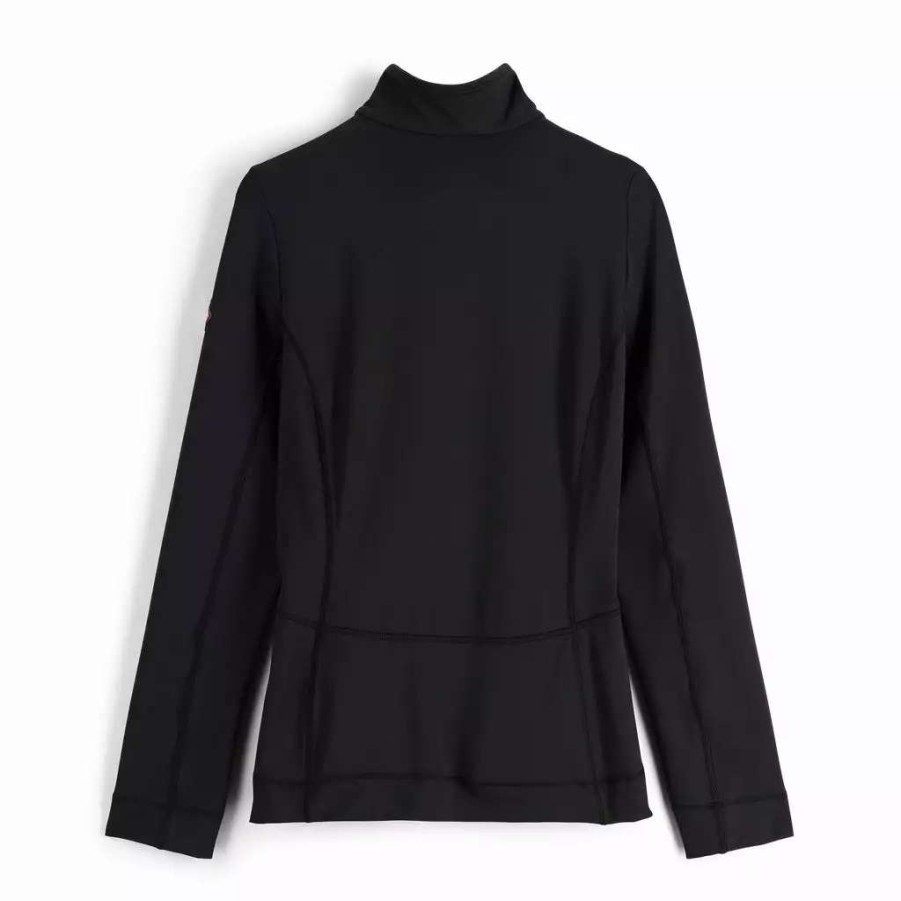 Tops * | Spyder Womens Savona Half Zip Black