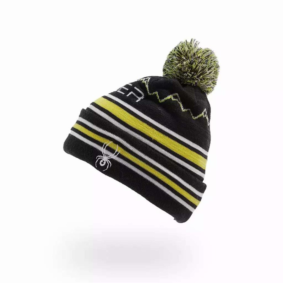 Kids * | Spyder Little Boys Icebox Pom Black Citron