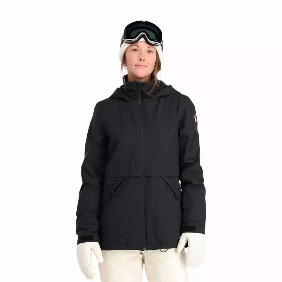 Jackets * | Spyder Womens Field Black