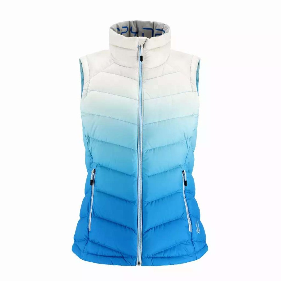 Tops * | Spyder Womens Timeless Vest Defrost Collegiate