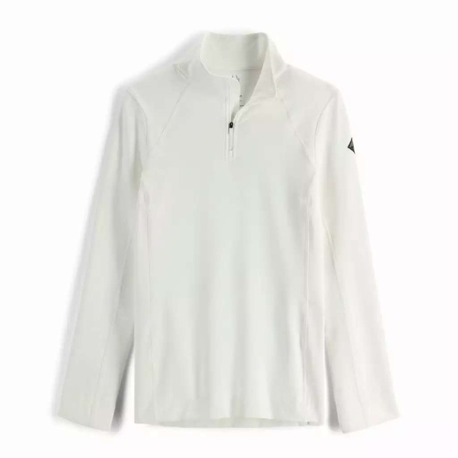 Tops * | Spyder Womens Savona Half Zip White