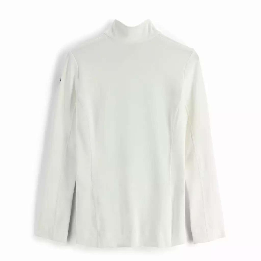 Tops * | Spyder Womens Savona Half Zip White