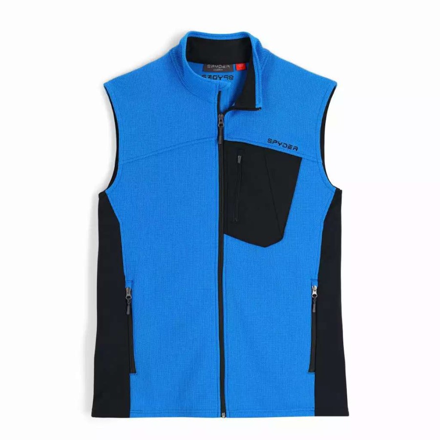 Fleece & Sweaters * | Spyder Mens Bandit Vest Collegiate