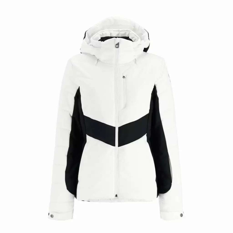 Jackets * | Spyder Womens Haven White Black