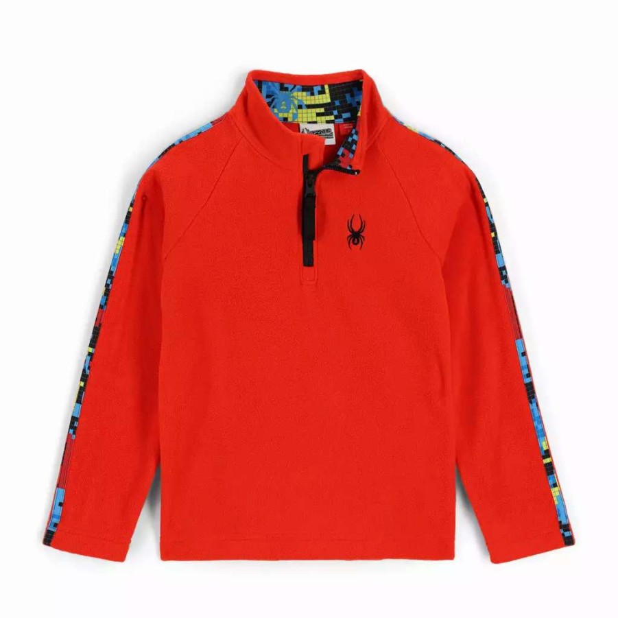 Kids * | Spyder Toddler Speed Half Zip Volcano