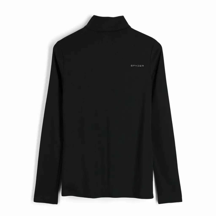 Tops * | Spyder Womens Tempting Half Zip Black Black