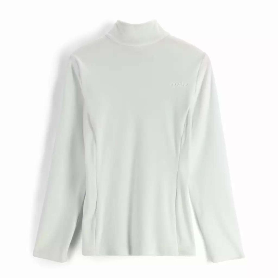 Tops * | Spyder Womens Shimmer Bug Half Zip White