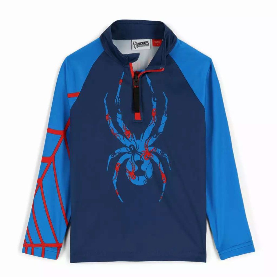 Kids * | Spyder Little Boys Bug Half Zip Abyss