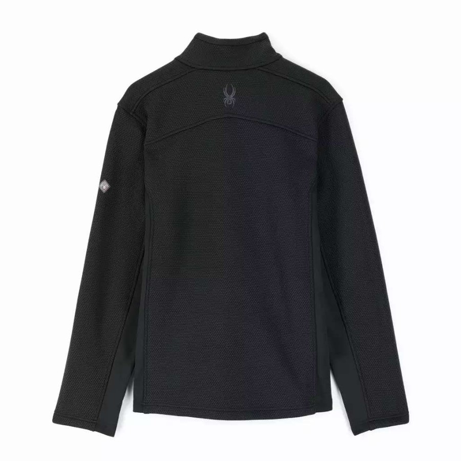 Fleece & Sweaters * | Spyder Mens Encore Half Zip Black