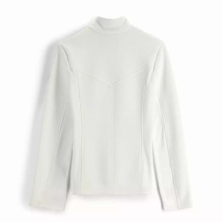 Tops * | Spyder Womens Encore Full Zip White White