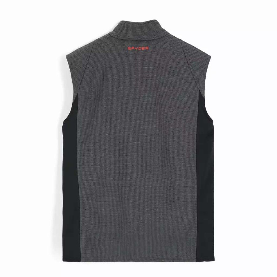 Fleece & Sweaters * | Spyder Mens Bandit Vest Ebony