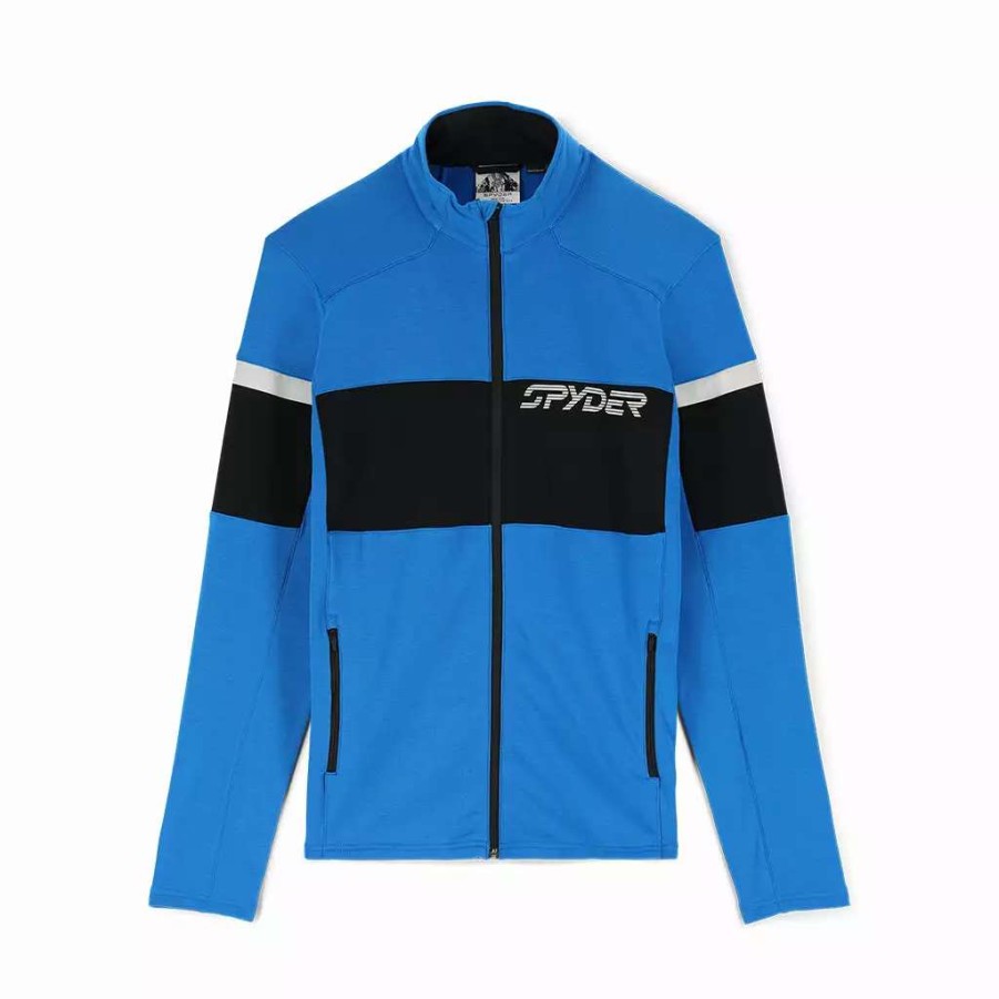 Fleece & Sweaters * | Spyder Mens Speed Full Zip Collegiate Black