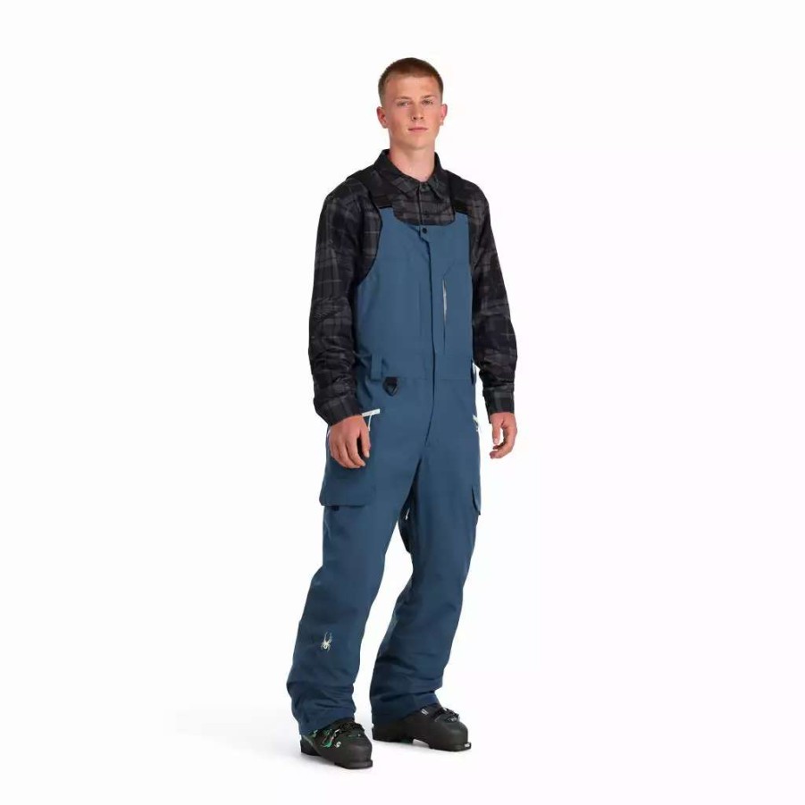 Bottoms * | Spyder Mens Terrain Bib Insignia Blue