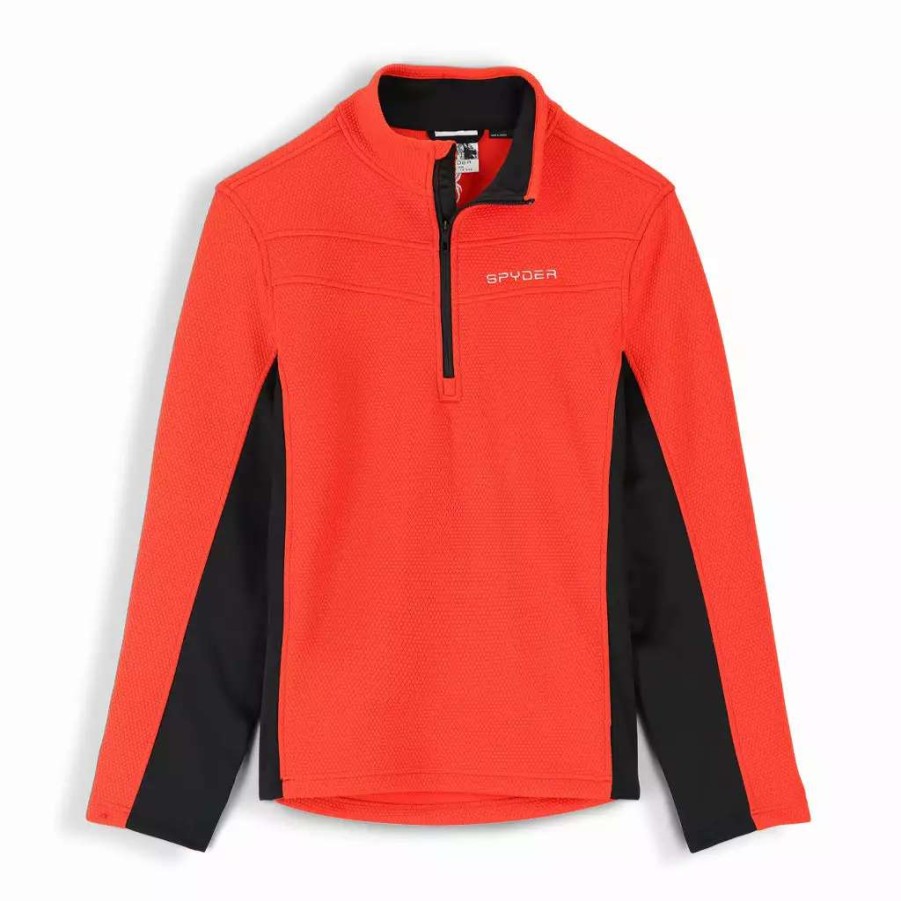 Fleece & Sweaters * | Spyder Mens Encore Half Zip Volcano