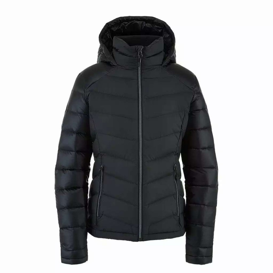 Jackets * | Spyder Womens Timeless Hooded (2021) Black