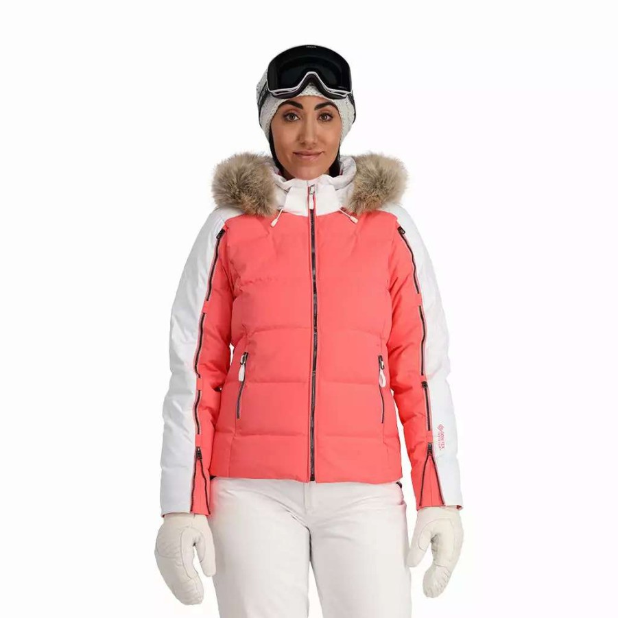 Jackets * | Spyder Womens Falline Faux Fur Tropic