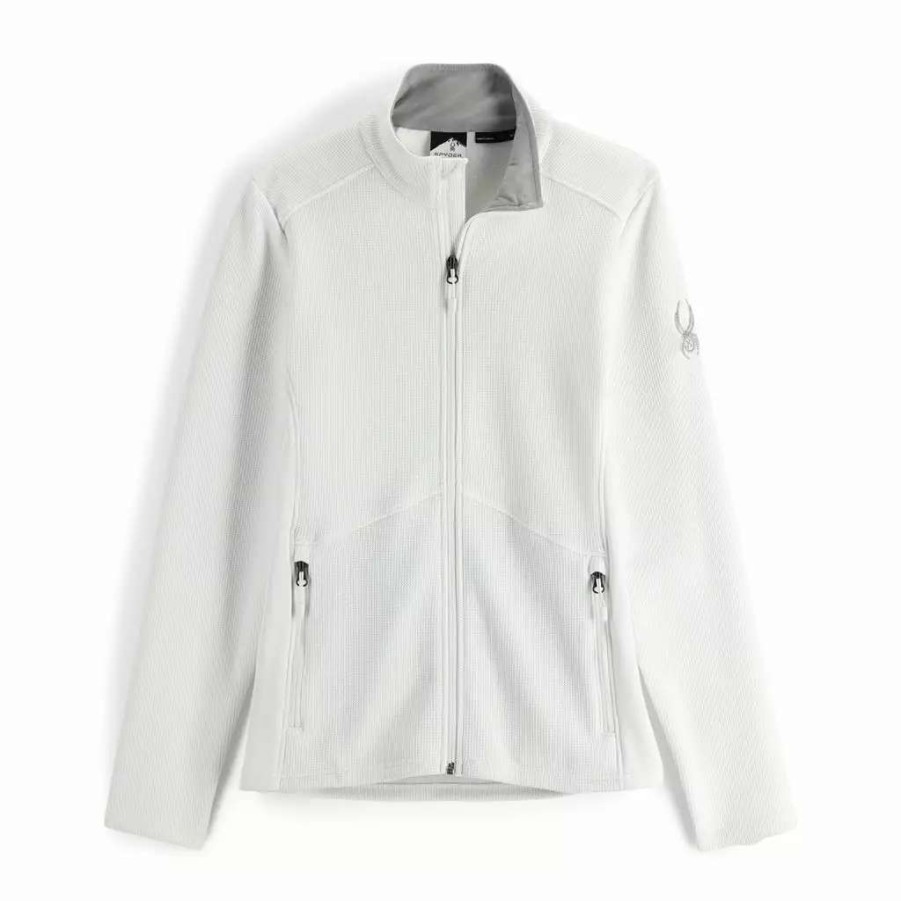 Tops * | Spyder Womens Bandita Full Zip White White