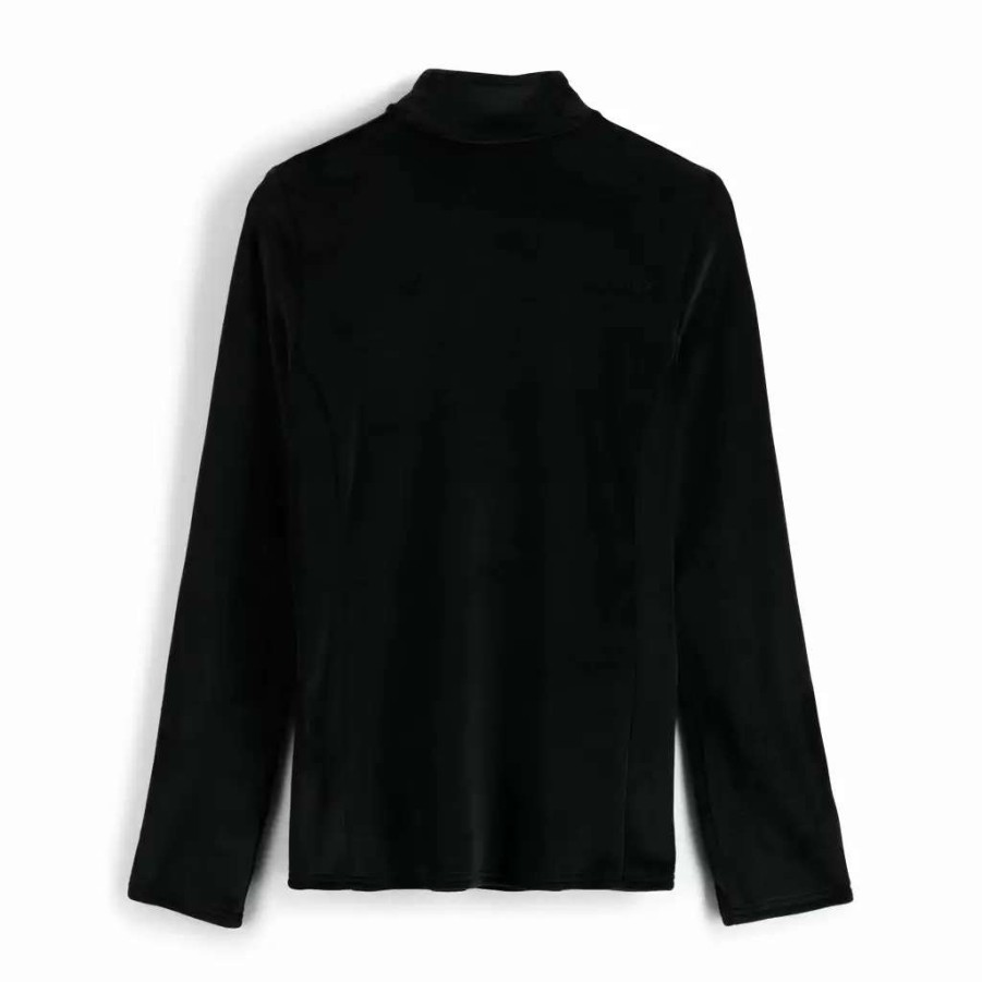 Tops * | Spyder Womens Shimmer Bug Half Zip Black