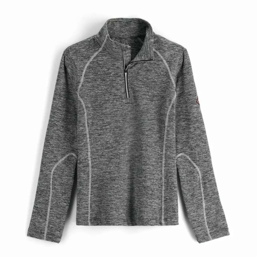 Tops * | Spyder Womens Accord Half Zip Black