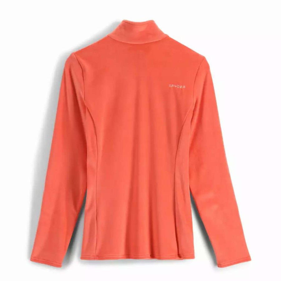 Tops * | Spyder Womens Shimmer Bug Half Zip Tropic