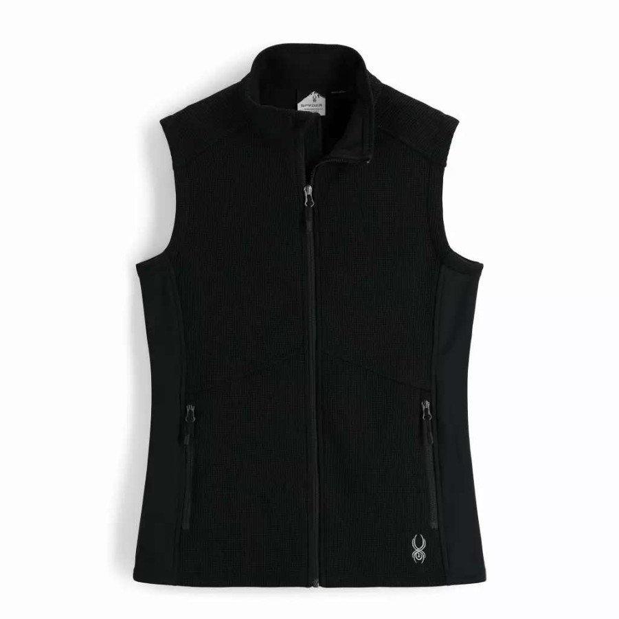 Tops * | Spyder Womens Bandita Vest Black Black