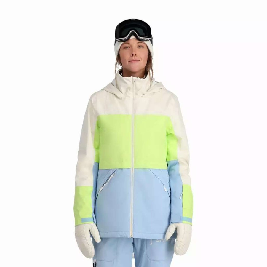 Jackets * | Spyder Womens Field Powder Blue High Voltage