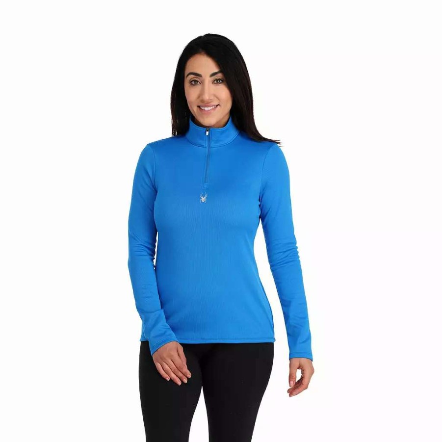 Tops * | Spyder Womens Tempting Half Zip Collegiate